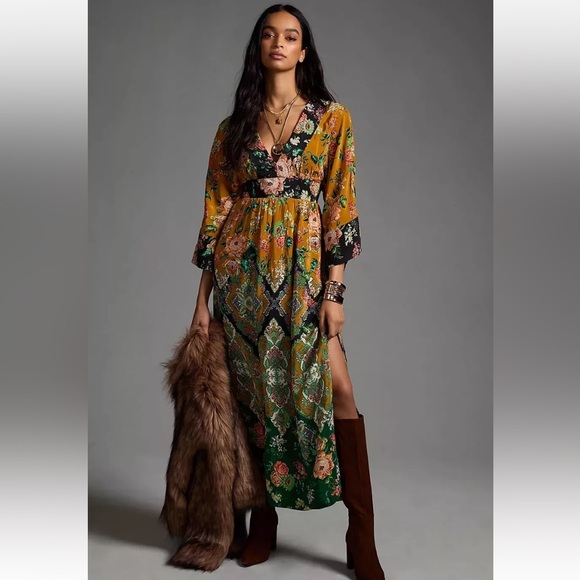 Anthropologie Floral Maxi Dress - Multicolor - Picture 5 of 12